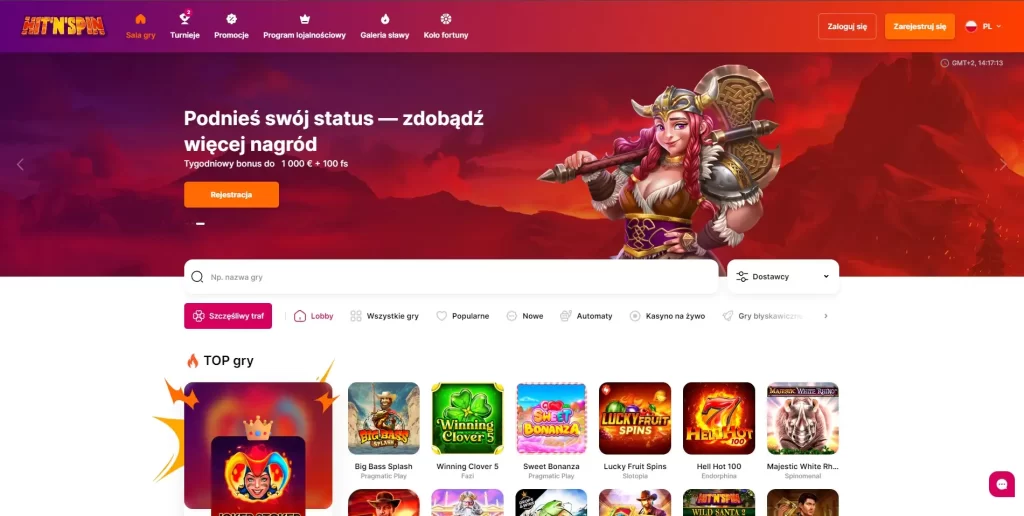 Strona główna w HitnSpin